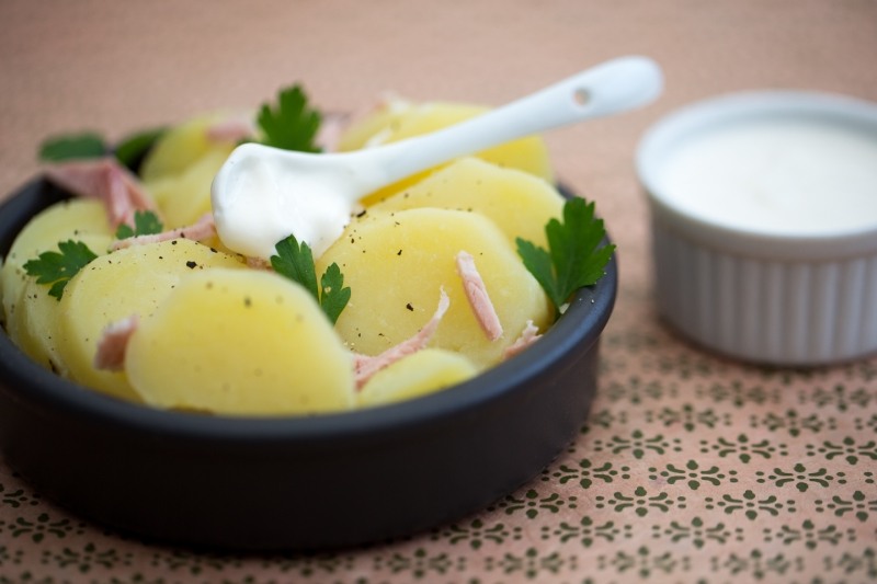 Salade de pommes de terre à la crème