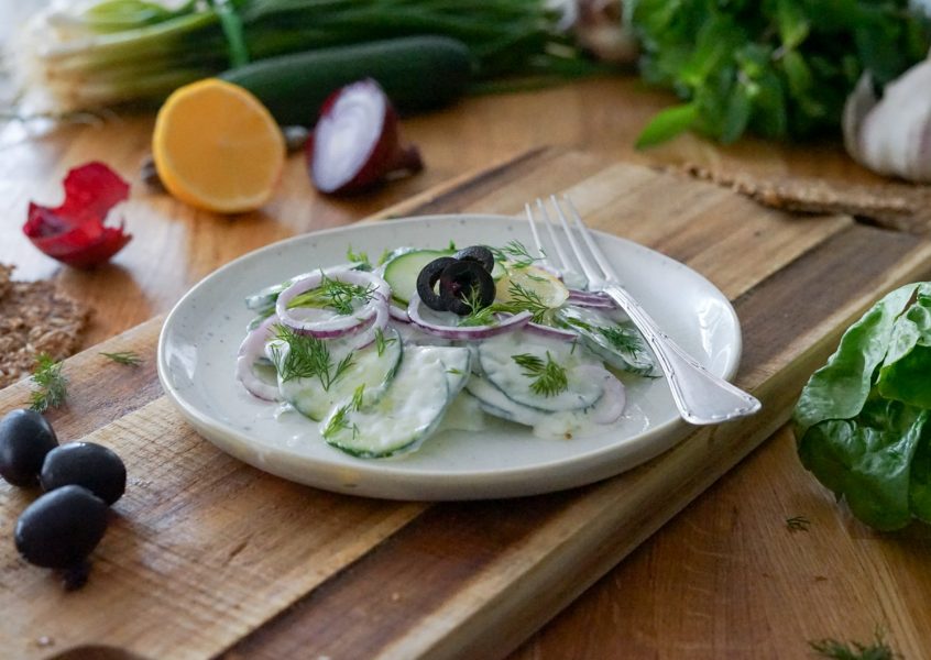 recette de salade au concombre turque