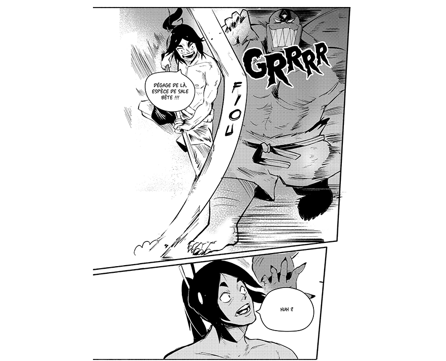Mukai VS Katai - planche du manga
