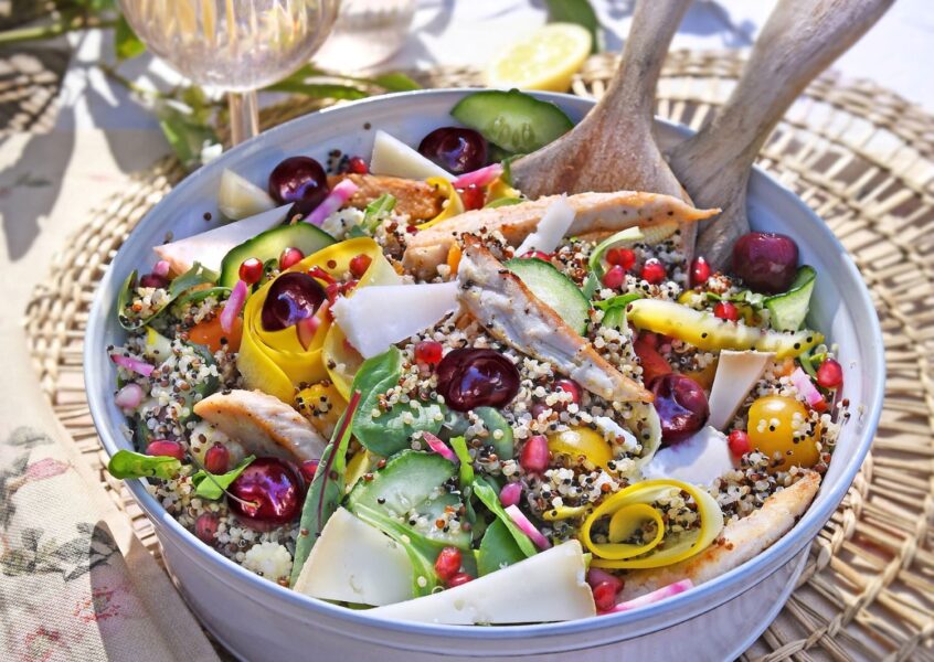 Salade estivale colorée